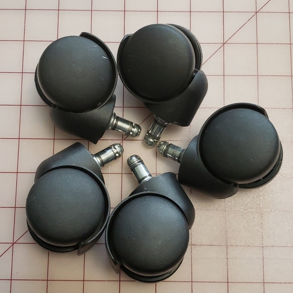 5 office chair wheels - Picture 1 of 3